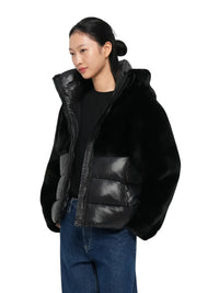Piumino Donna Blauer Fanevil in Eco-Pelliccia