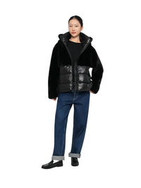 Piumino Donna Blauer Fanevil in Eco-Pelliccia