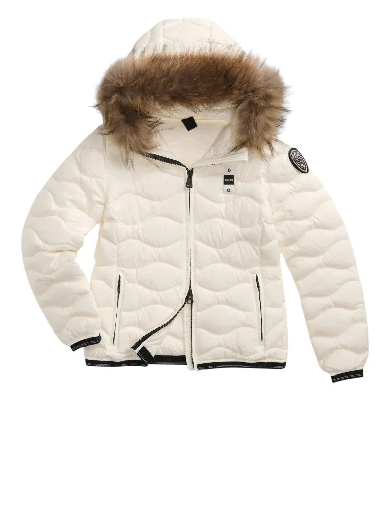 Piumino Blauer Aldie Donna Slim con Pelliccia