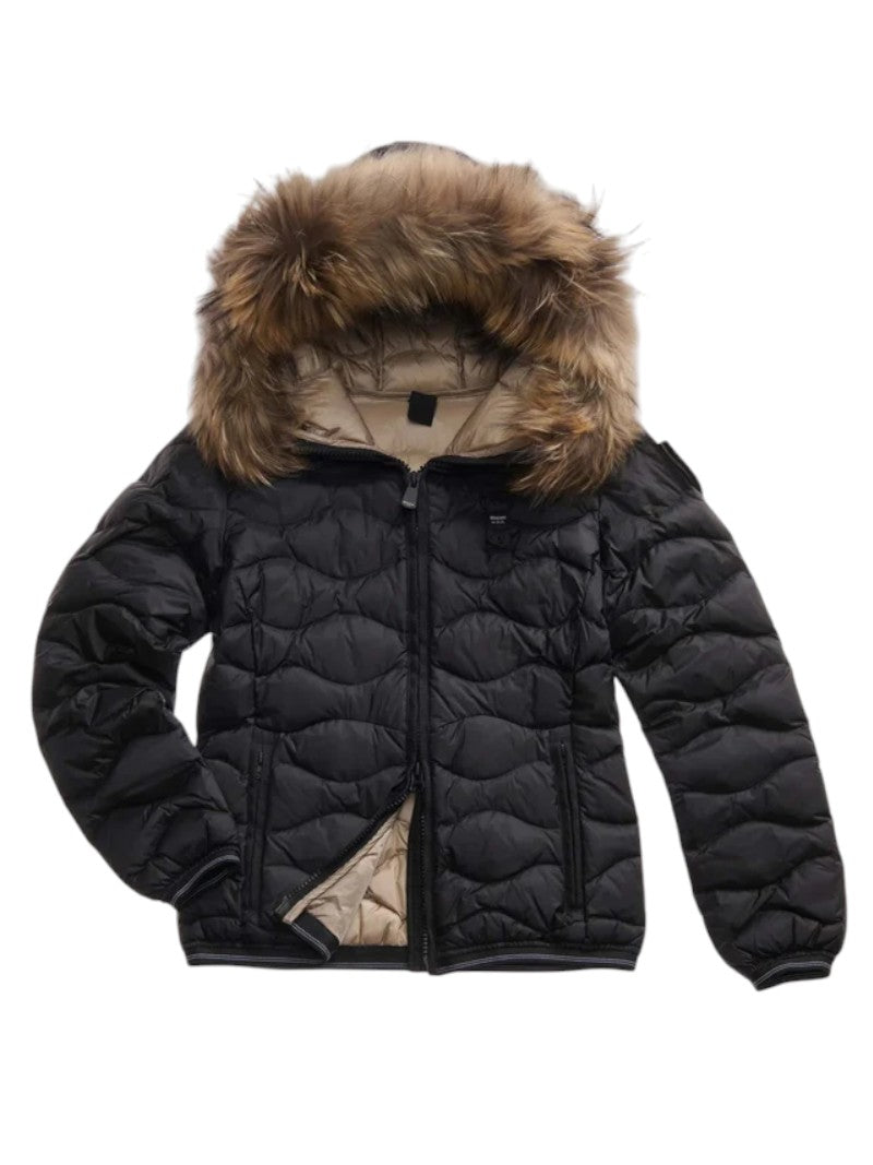 Piumino Blauer Aldie Donna Slim con Pelliccia