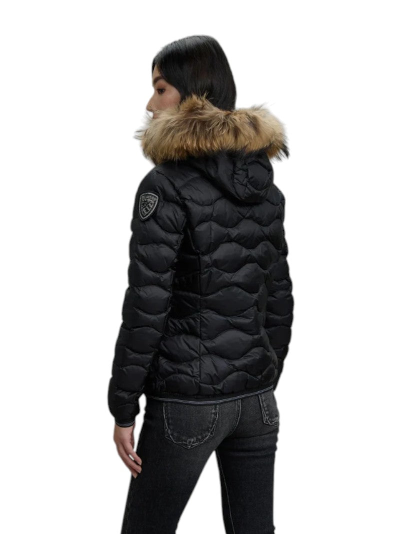 Piumino Blauer Aldie Donna Slim con Pelliccia