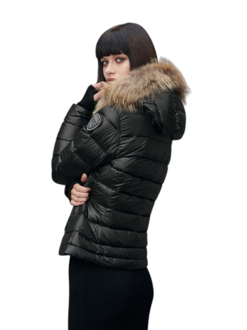 Piumino Blauer Arcadia Donna Lucido Pelliccia
