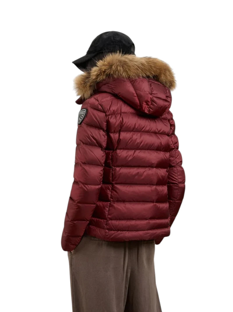 Piumino Blauer Arcadia Donna Lucido Pelliccia