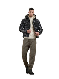Piumino Onde Bryant Blauer Nero | Wellington Jeans