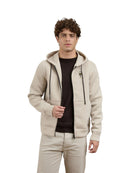 Felpa Uomo Blauer Colby Scuba con Cappuccio e Zip in Tessuto Tecnico