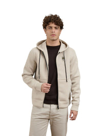 Felpa Uomo Blauer Colby Scuba con Cappuccio e Zip in Tessuto Tecnico