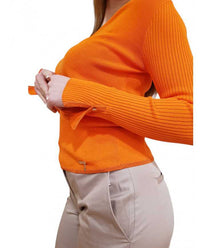 Maglia Gaudì Donna Scollo V Bottoni Oro | Wellington Jeans