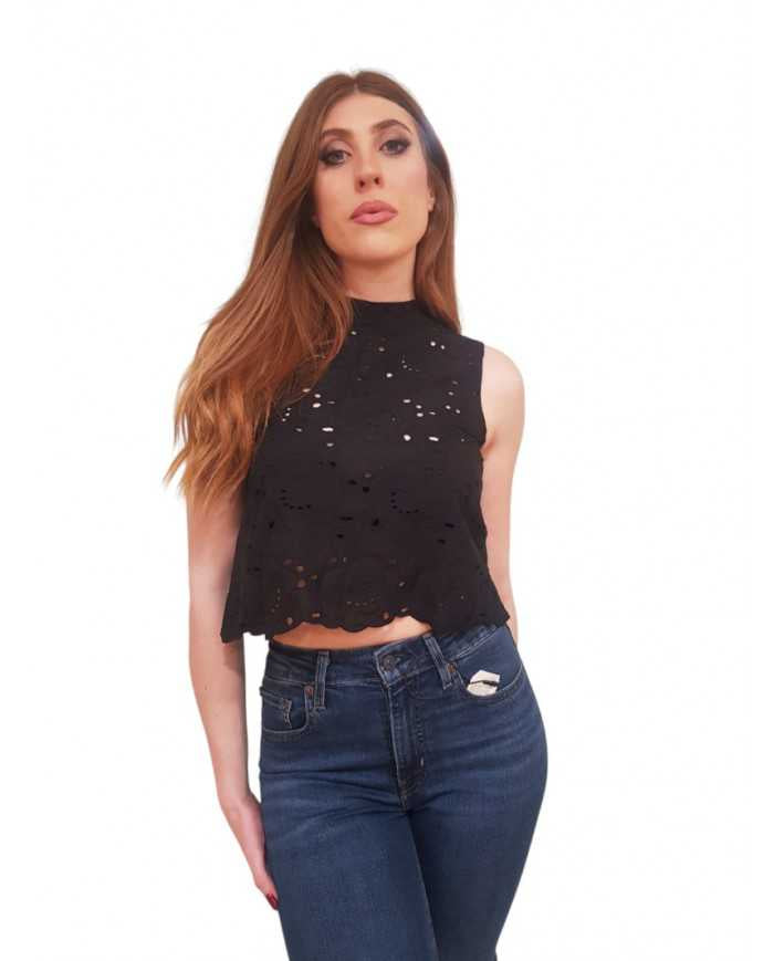 Top Gaudì Donna Collo Alto Pizzo San Gallo | Wellington Jeans
