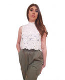 Top Gaudì Donna Collo Alto Pizzo San Gallo | Wellington Jeans