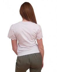 T-shirt Gaudì Donna con Maniche in Pizzo Regular | Wellington Jeans