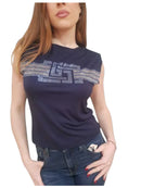 Top Donna Gaudì con Stampa e Strass in Viscosa | Wellington