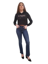 Felpa Donna Gaudì con Cappuccio e Logo Strass | Wellington