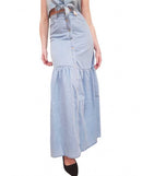 Gonna Lunga Gaudì Chambray con Bottoni | Wellington Jeans