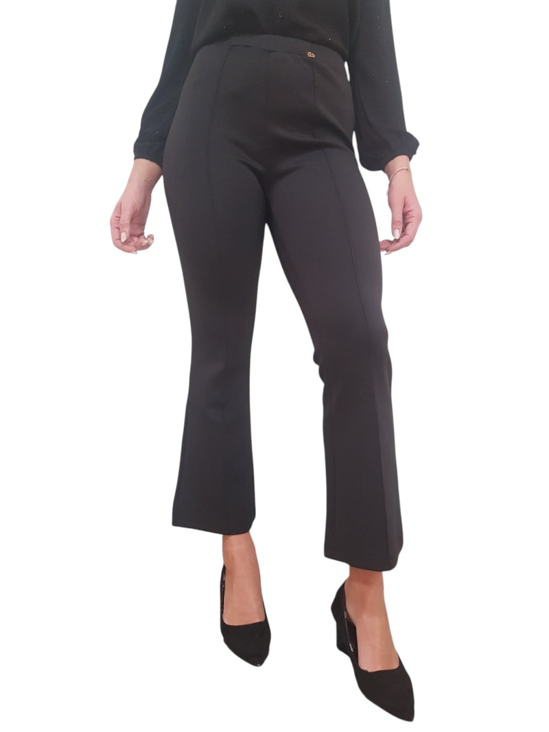 Pantaloni Gaudì Donna Cropped con Piega Cucita