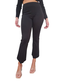 Pantaloni Gaudì Flare Cropped con Piega Stirata