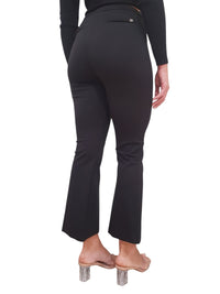 Pantaloni Gaudì Flare Cropped con Piega Stirata