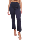 Pantaloni Gaudì Flare Cropped con Piega Stirata