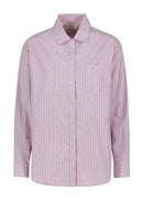Camicia Gaudi Donna Righe Strass Rosa Scintillante