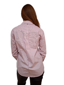 Camicia Gaudi Donna Righe Strass Rosa Scintillante