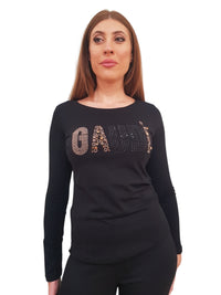 T-Shirt Gaudì Maniche Lunghe con Strass