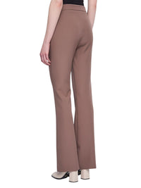 Pantaloni Gaudi Donna Flare Marrone Vita Alta