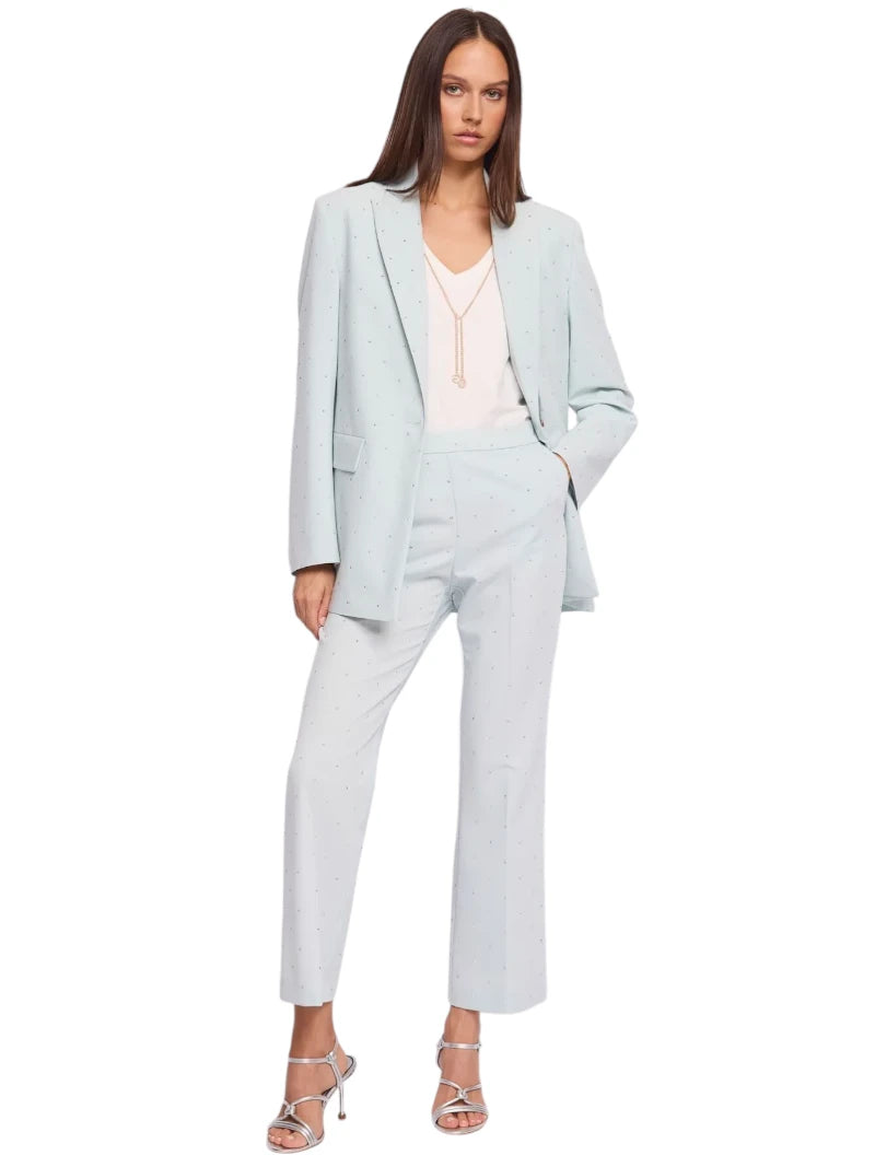 Pantaloni Flare Cropped Gaudì con Borchie e Piega | Wellington