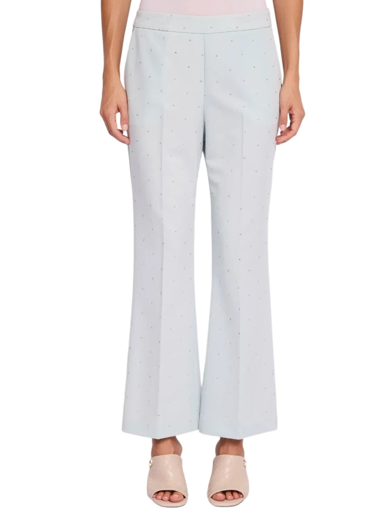 Pantaloni Flare Cropped Gaudì con Borchie e Piega | Wellington