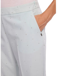 Pantaloni Flare Cropped Gaudì con Borchie e Piega | Wellington
