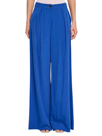 Pantaloni Wide Leg Gaudì in Misto Lino con Pinces | Wellington