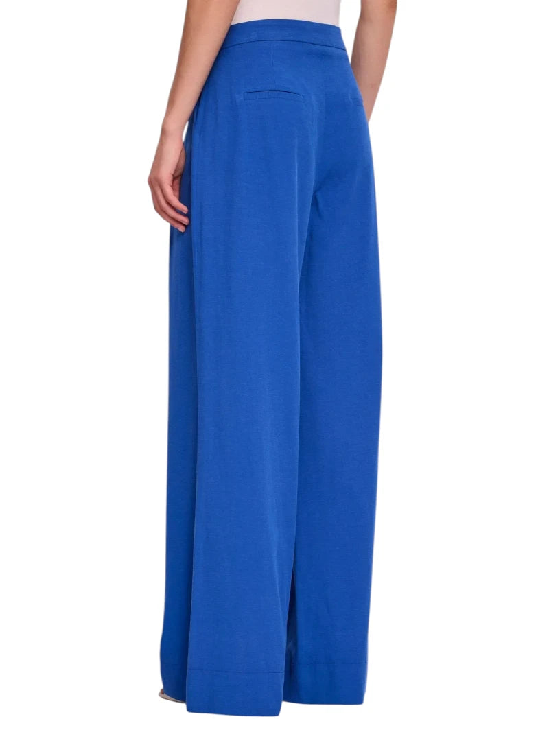 Pantaloni Wide Leg Gaudì in Misto Lino con Pinces | Wellington