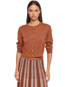 Cardigan Donna Gaudì in Maglia Lurex con Bottoni Dorati | Wellington