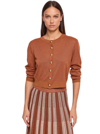 Cardigan Donna Gaudì in Maglia Lurex con Bottoni Dorati | Wellington