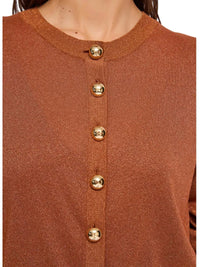 Cardigan Donna Gaudì in Maglia Lurex con Bottoni Dorati | Wellington