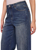 Jeans Wide Leg Donna Gaudì in Cotone Used