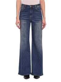 Jeans Wide Leg Donna Gaudì in Cotone Used