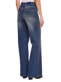 Jeans Wide Leg Donna Gaudì in Cotone Used