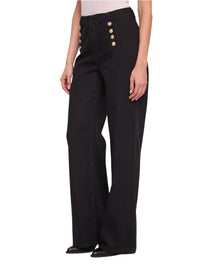 Jeans Wide Leg Donna Gaudì con Bottoni Dorati