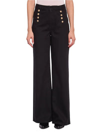 Jeans Wide Leg Donna Gaudì con Bottoni Dorati