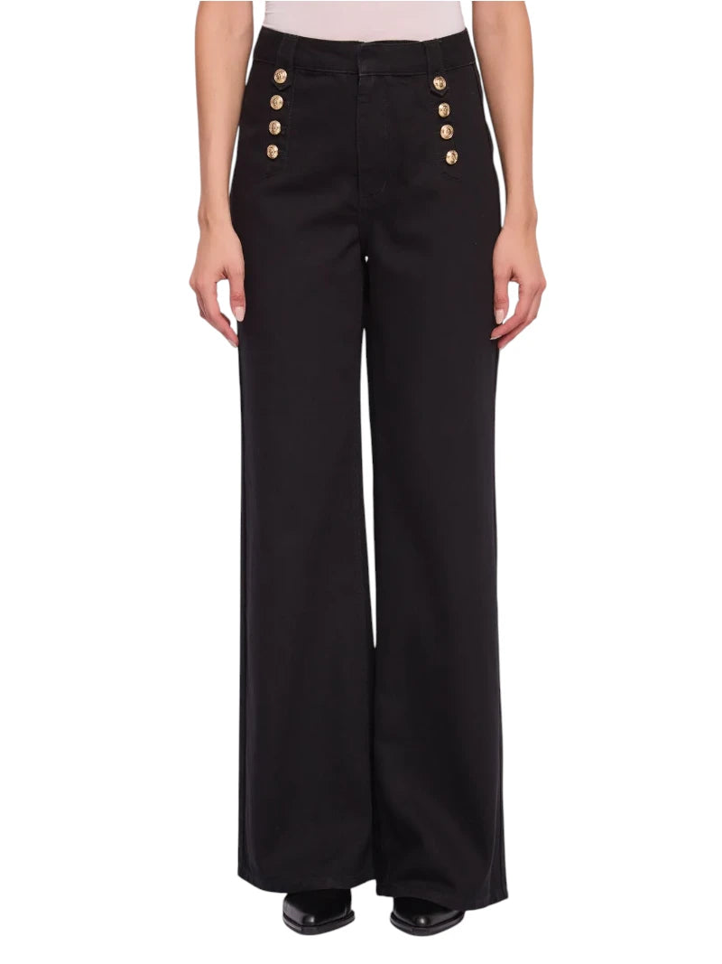 Jeans Wide Leg Donna Gaudì con Bottoni Dorati