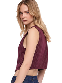 Gilet Donna Gessato in Viscosa Gaudì