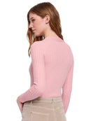 Maglia Donna Gaudì con Scollo a V in Misto Lana