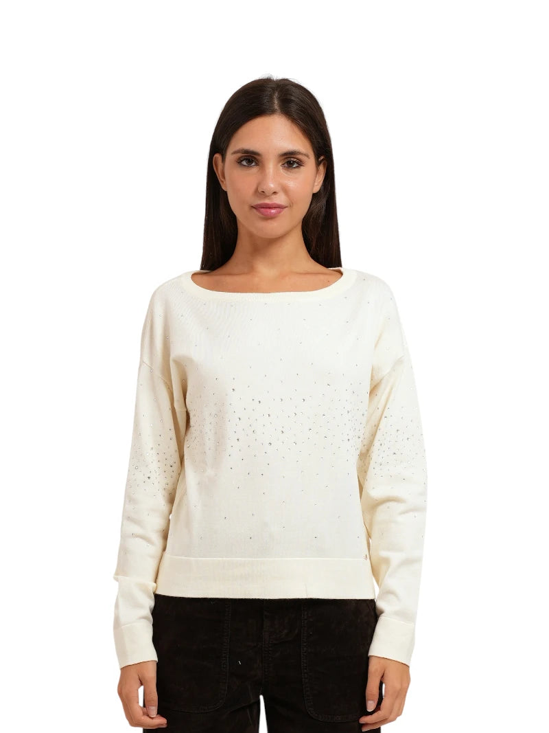 Maglione Donna Gaudì con Strass in Viscosa