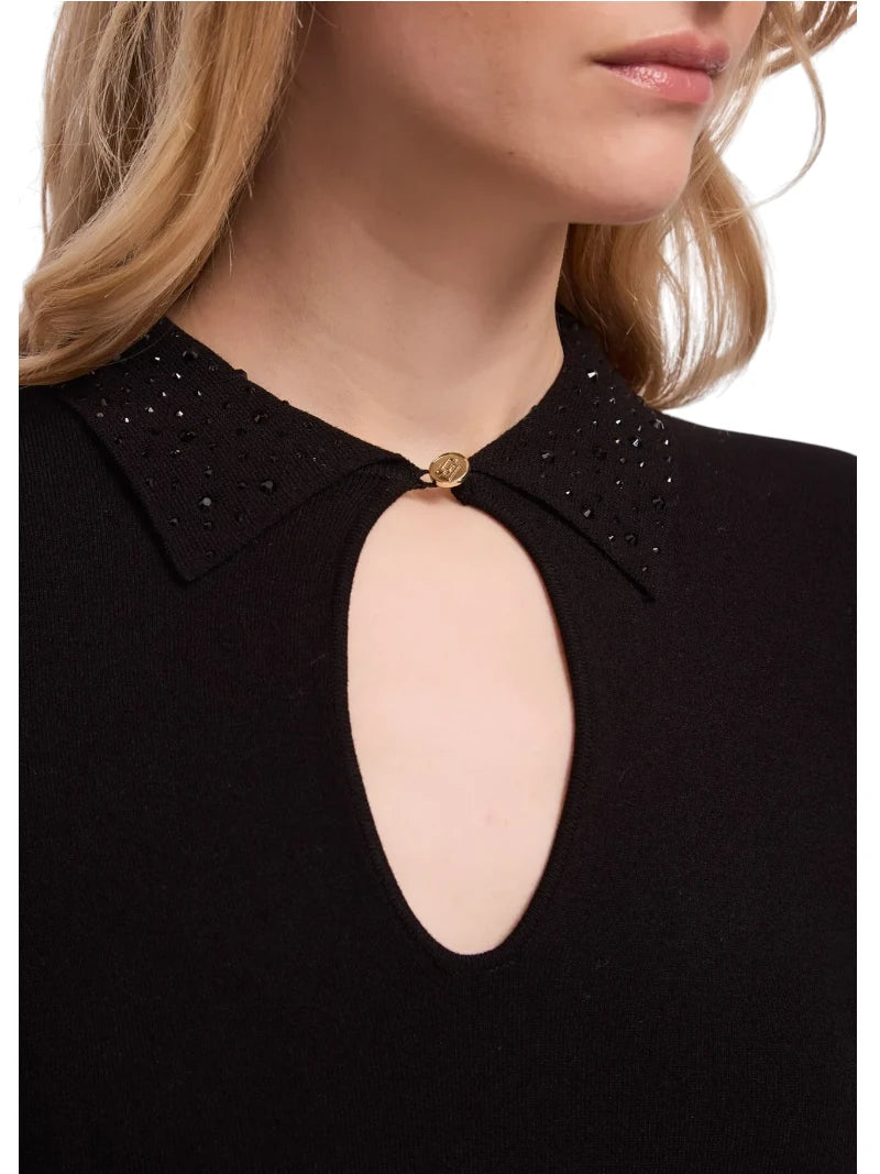 Maglia Donna Gaudì con Scollo a Barca in Misto Cotone