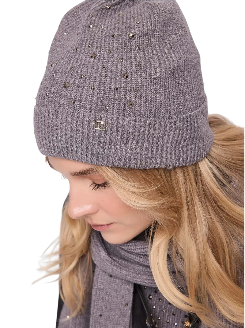 Berretto Beanie Donna Gaudì con Logo in Misto Lana