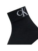 Calzini Uomo Calvin Klein Quarter Monogram 2 Paia Nero