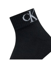 Calzini Uomo Calvin Klein Quarter Monogram 2 Paia Nero