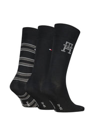 Set 3 Paia Calzini Uomo Tommy Hilfiger Monogram