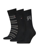 Set 3 Paia Calzini Uomo Tommy Hilfiger Monogram
