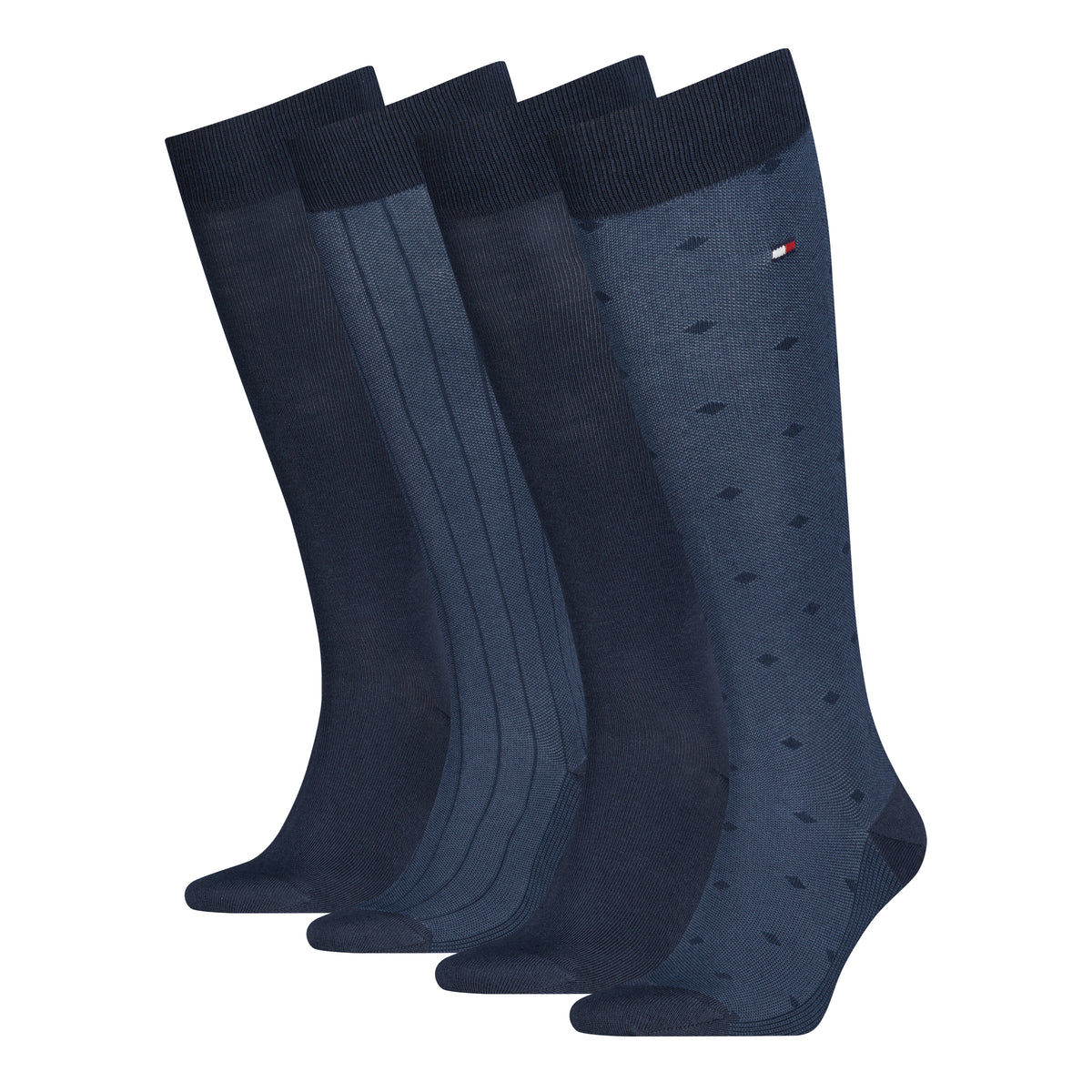 Set 4 Paia Calze Uomo Tommy Hilfiger al Ginocchio