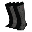 Set 4 Paia Calze Uomo Tommy Hilfiger al Ginocchio